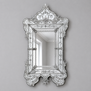 Miroir mural décoratif de style baroque vénitien de luxe |   Miroir d'appoint en verre avec cadre orné vintage pour la décoration intérieure du salon et de la chambre - Product Image 1