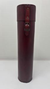 Genuine Leather Scroll Holder with Buckle Closure Handmade Leather Storage Case for <b>Documents</b> Crafts and Gifts - Product Image 4