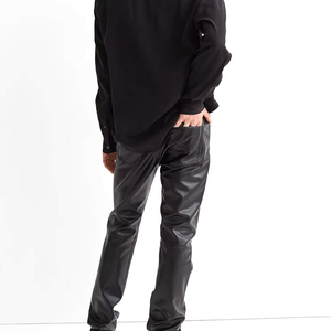 Motorcycle Protective Leather Textile Pants Windproof & Abrasion Resistant <b>Men</b> Leather Textile Pants - Product Image 1