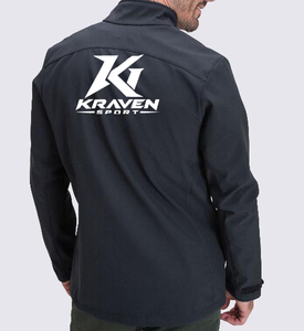 Manteau uniforme pour le personnel administratif des écoles, en tissu softshell résistant à l'eau de couleur noire, design professionnel et fabrication OEM - Product Image 4
