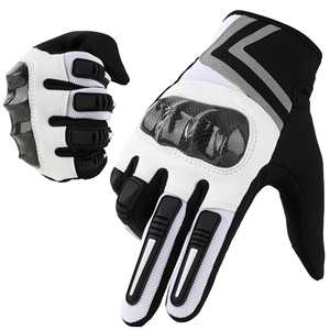 Guantes de Carreras de Dedo Completo, Material Transpirable, Diseño Antideslizante para Ciclismo y Motociclismo, Cierre de Gancho y Bucle - Product Image 1