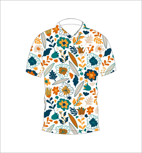 Camiseta Polo Personalizada para Hombre con Estampado Floral Tropical, Manga Corta, Casual, para Golf, con Logotipo Personalizado, OEM, ODM, al por Mayor - Product Image 4