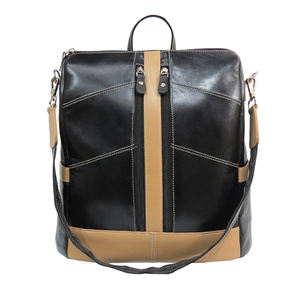 Sac à dos pour homme en cuir véritable de haute qualité, écologique, avec poignée souple, fermeture éclair, style tendance, fabricant direct en Inde - Product Image 2