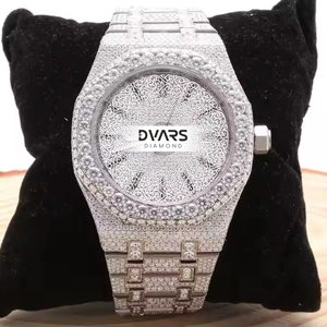 Luxury Camouflage Round Quartz Movement Alloy 48mm Dial 20mm Band Black White Grey Two Tone Watch - Product Image 1