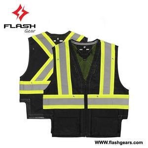 Gilet de sécurité en maille réfléchissante haute visibilité avec poches Gilet de sécurité imperméable pour la construction routière - Product Image 3