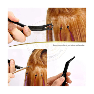 Hair <b>Extension</b> Pliers Stainless Steel Hair <b>Extension</b> Tools Microlink <b>Bead</b> Remover Pliers for Hair <b>Extensions</b> - Product Image 5