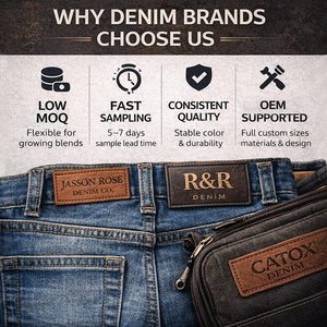 Wholesale Custom Logo Embossed Leather Patches for Denim Jeans Bulk OEM Branding with Personalized Name & Brand Labels - Product Image 5