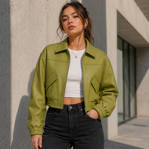 Veste matelassée à capuche unisexe en peau de mouton véritable, personnalisable OEM/ODM, vente en gros, fermeture éclair, mode streetwear, vêtement d'extérieur, marque privée - Product Image 3