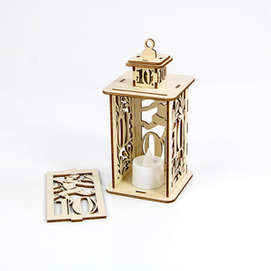 Lampes en bois personnalisées, classiques, écologiques, découpées au laser, à motif floral, veilleuses, lanternes, porte-bougies, pour festivals, Noël, MULTI - Product Image 6