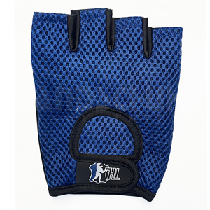 HANDSCHUHE INDUSTRIES Breathable PU Half Finger Weight Lifting <b>Gloves</b> with Buckle Closure & Hand Grips for Unisex Gym/Training - Product Image 3