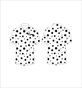 เสื้อโปโลผู้ชายแบบสั่งทำพิเศษ ลายจุดสีขาว เสื้อกอล์ฟ ซับเหงื่อ แห้งเร็ว แขนสั้น ชุดยูนิฟอร์มประสิทธิภาพสูง ผู้ผลิต OEM - Product Image 6