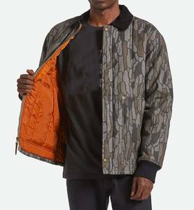 Chaqueta de Mezclilla Retro para Hombre, de Alta Calidad, al por Mayor, Personalizada, a la Moda, con Cierre, Impermeable, de Lona de Algodón - Product Image 4