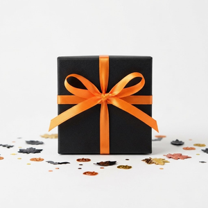 6mm Orange Single Face Satin Ribbon Customizable Supplier 350 Meter Roll for Halloween Candy Packaging Party Favor <b>Bows</b> Bulk - Product Image 2