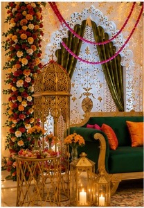 Traditional Moroccan-Inspired Stage Decor <b>Mirror</b> <b>Panels</b> Moroccan Floral <b>Mirror</b> Frame Traditional Arabic <b>Mirror</b> <b>Panel</b> Decorative - Product Image 3