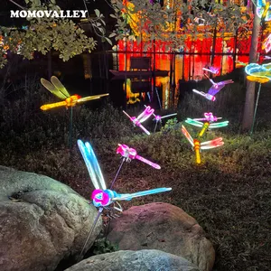 节日照明圣诞新款防水花园庭院露台公园蜻蜓灯饰大型雕塑蜻蜓