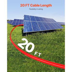 Cavo di Prolunga per Pannello Solare 20FT 10AWG con Connettori Impermeabili Femmina/Maschio, Cavo PV 6mm2, Prodotti Correlati al Solare - Product Image 4
