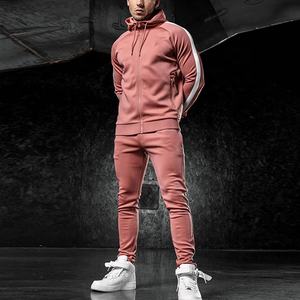 OEM Aaron Garments Men's Casual Jogging <b>Sports</b> Tracksuit Premium Quality Zipper with Striped Sides Best Design Fleece Fabric - Product Image 5