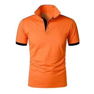 Polo neuf pour homme en coton, manches courtes, col classique, respirant, coupe ajustée, confortable, élégant, idéal pour l'été et le quotidien. - Product Image 5