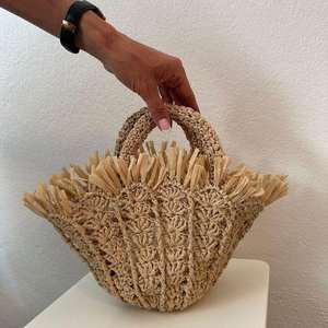 Bolso de Hombro Redondo de Yute Hecho a Mano para Mujer, Bolso Boho Ecológico - Product Image 2