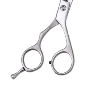 Ciseaux de coiffure professionnels pour salon de beauté, en acier inoxydable de haute qualité, à lame unique, pointe affûtée, pour droitiers, manche moyen - Product Image 3
