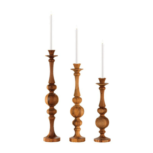 Antique Wooden <b>Candle</b> Stand Column Shape Home Decoration <b>Taper</b> Holder Natural Color Lighting <b>Candle</b> <b>Taper</b> On Sale - Product Image 2