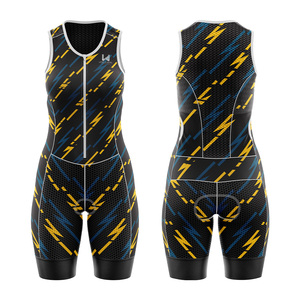 Ensemble de maillot et short de cyclisme pour femmes, imprimé sur mesure, léger, respirant, 100% polyester, extensible dans quatre directions, anti-transpiration - Product Image 4