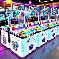 Jeu d'arcade commercial Whack Mole pour 2 joueurs TT Play TT--AG-10, avec cabinet en métal et plastique, interface en anglais, vitesse réglable, accepte pièces/billets