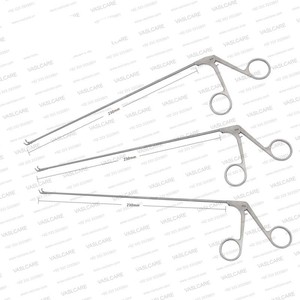 Pinzas Triangulares Laríngeas de 26 cm – Pinzas para Muestreo de Tejido en Microlaringoscopia – Instrumentos Quirúrgicos ORL de Vaslcare - Product Image 1