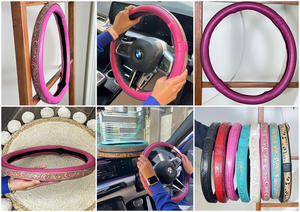 Nueva Funda de Volante de Cuero Hecha a Mano, Funda Universal para Volante de Coche, Antideslizante, Protectora, Accesorio Interior para Coches y Camiones - Product Image 3