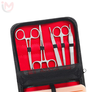 Kit de formation en suture médicale avec coussin d'entraînement et instruments en acier inoxydable pour étudiants, ensemble manuel de classe I - Product Image 5