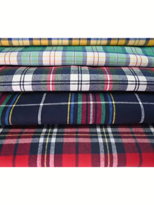 Safaa ™   Tissu sergé en laine Acro brossée ultra-douce – Tissu à carreaux Buffalo teint en fil épais pour chemises-vestes et manteaux de luxe - Product Image 6