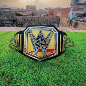 Ceinture de championnat de lutte indiscutée W-W-E personnalisée 4 mm |   Ceinture personnalisée avec logo pour événements et collectionneurs |   C-O-D-Y R-H-O-D-E-S - Product Image 1