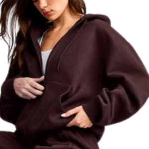Sweat-shirt à capuche à manches longues pour femme, pull décontracté en polaire, vêtements de sport doux, confortables et chauds pour tous les jours, personnalisable OEM ODM - Product Image 6
