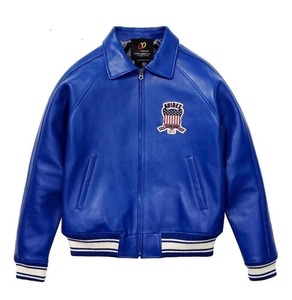Chaqueta de cuero vintage hecha a mano con iconos de EE. UU., chaqueta bomber, chaqueta de aviador para hombre y regalo para él. - Product Image 4