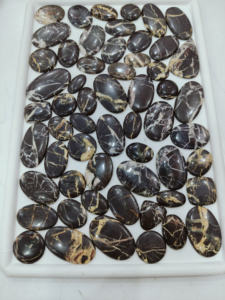 Piedra preciosa Coco Jasper Piedra preciosa Mezcla Forma y tamaño Coco Jasper Piedra preciosa Venta al por mayor Lote Hecho a mano - Product Image 2