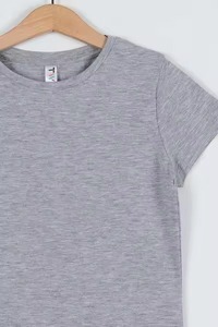Camiseta de Manga Corta para Niñas, Suave, Transpirable, de Felpa, con Estampado de Letras, de Spandex/Algodón, Cómoda, Corte Relajado, Diseñada para la Escuela - Product Image 3