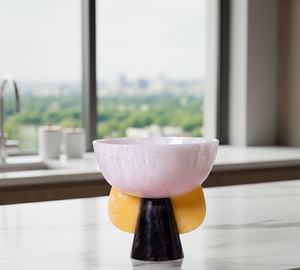 CRAFTS HUB Bol en résine polymère 100 % écologique poli – Design moderne et luxueux pour les fêtes à domicile - Product Image 1