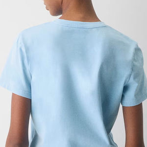 T-shirt élégant pour femme en jersey de coton doux, décontracté, confortable, respirant, idéal pour l'été, vente en gros à prix abordable - Product Image 5