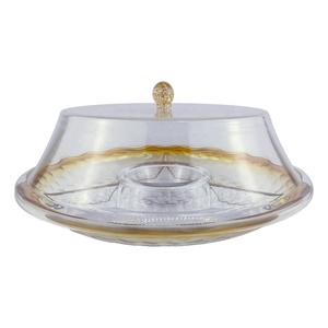 Plateau de service divisé en acrylique doré - Product Image 4