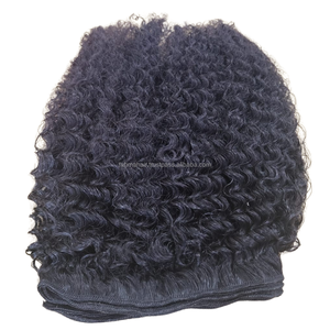 Kinky Curly 100% Extensiones de cabello Remy virgen humano Paquetes de cabello ondulado y rizado natural indonesio con alineación de cutícula - Product Image 3