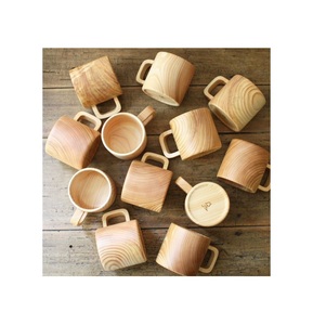 Wooden Mug Handmade Solid Wood Wine Mug Natural Grain Rustic Style Eco Friendly Drinkware for Home Use - Product Image 1