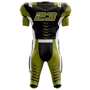 Custom Sublimated American Football Uniform Men's V-<b>Neck</b> Jersey Plus Size Eco-Friendly Moisture Wicking Anti-Bacterial - Product Image 3