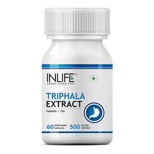 Cápsulas de Extracto de Triphala 500mg, Mezcla Herbal Ayurvédica de Amalaki, Haritaki y Bibhitaki, 60 Cápsulas Vegetarianas, Apoyo Intestinal - Product Image 1