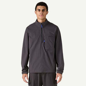 Men's Pullover Windbreaker <b>Jacket</b> Waterproof <b>Lightweight</b> Half Zip Outdoor Sport Coat Custom Logo Techwear <b>Running</b> Streetwear - Product Image 1