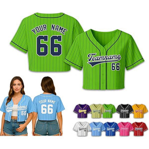 Camiseta de Softbol Personalizada para Mujer, Camiseta de Béisbol Personalizada para el Espíritu de Equipo, Atuendos Grupales y Eventos Deportivos, Color Verde - Product Image 1