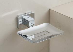 Jabonera de Acero Inoxidable de Lujo para Montar en la Pared con Acabado Cromado, Ecológica e Impermeable - Product Image 5