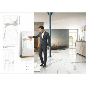 Carreaux en porcelaine émaillée Statuario Brilliant 900x1800mm, finition brillante, garantie 5 ans, épaisseur 9mm, pour murs et sols décoratifs - Product Image 1