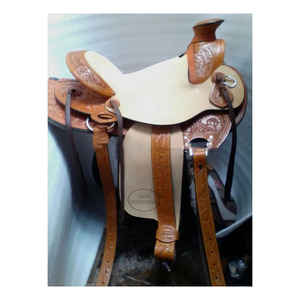 Doma de cuero genuino personalizada, sillín de caballo occidental, tallado hermoso para deportes al aire libre, caballo de carreras ecuestre, todas las estaciones - Product Image 6