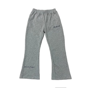 <b>Men</b> Vintage Flare Sweatpants <b>Elastic</b> Waist Baggy Bootcut <b>Trousers</b> Polyester Cotton embroidered logo Spring Wear - Product Image 3