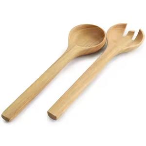 Cuchara de madera duradera para servir, herramienta de cocina de madera natural para cocinar, revolver, servir arroz, sopa, curry, ensalada, perfecta para la cocina del hogar - Product Image 5